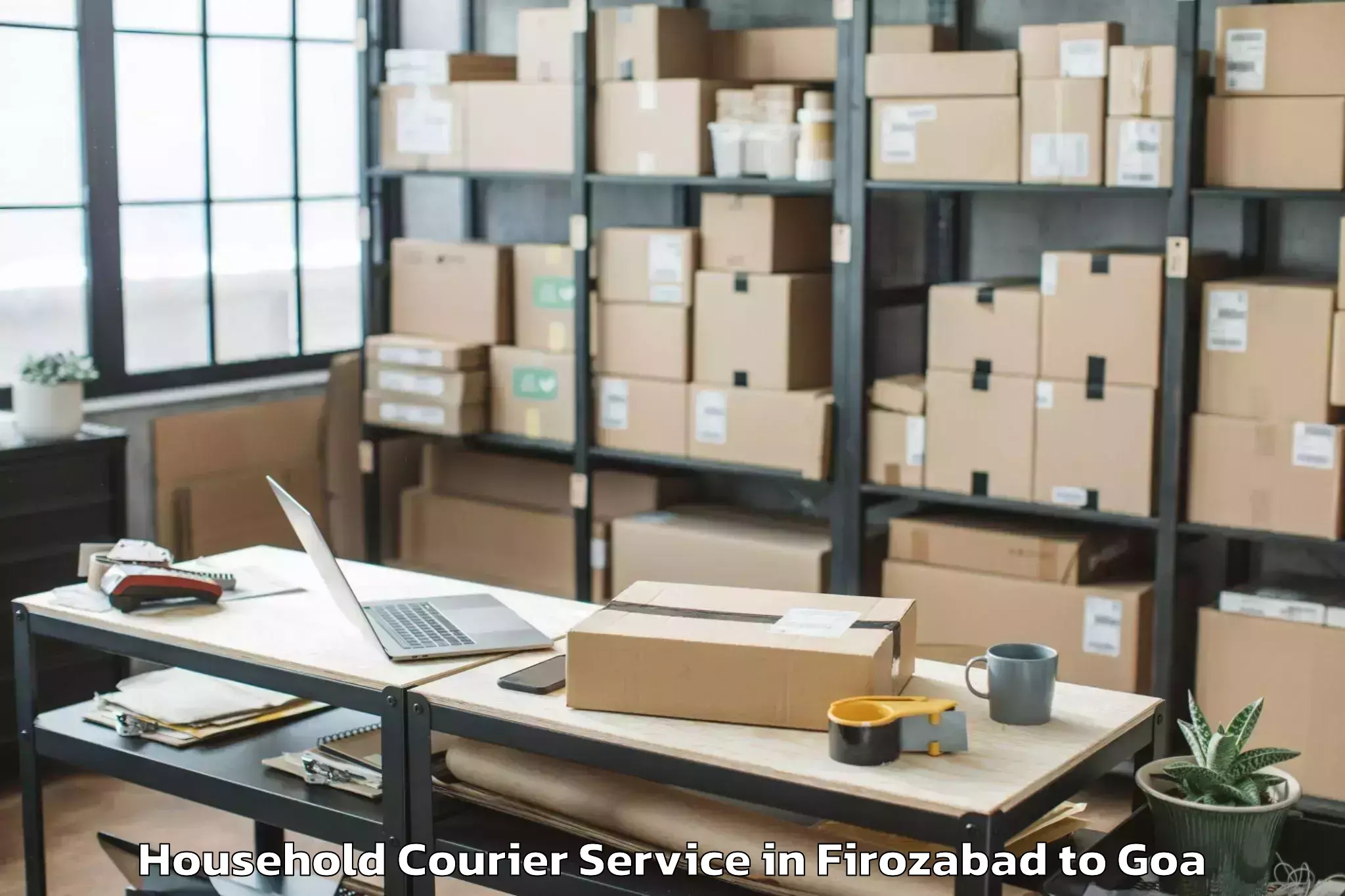 Easy Firozabad to Siolim Household Courier Booking